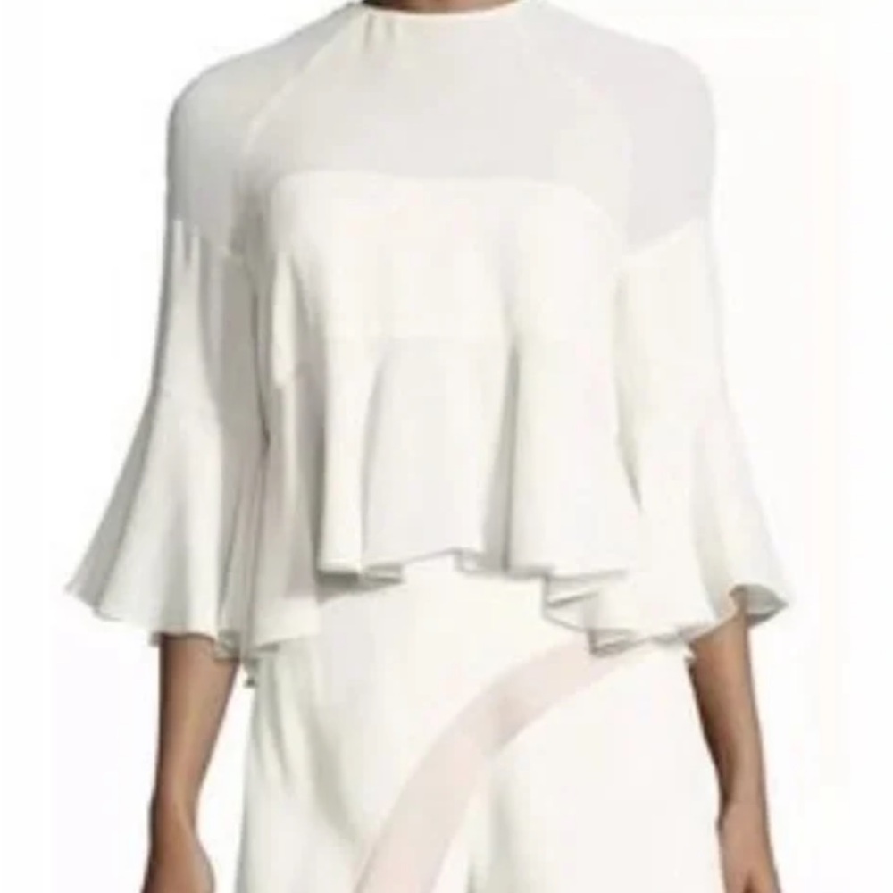 NWT Alexis silk ruffle blouse